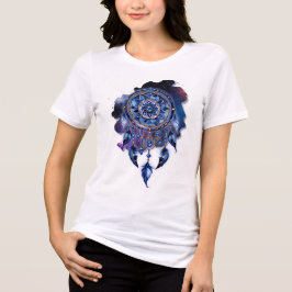 Atrapasueños en noche estrellada トライブレンドＴシャツ