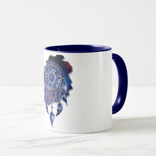 Atrapasueños en noche estrellada マグカップ (正面右)