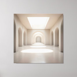 Atrium with Skylight Opening キャンバスプリント