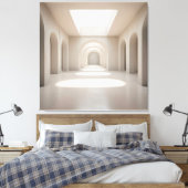 Atrium with Skylight Opening キャンバスプリント (インサイチュ (寝室))