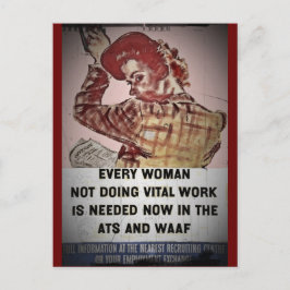ATSおよびWAFの女性の採用 ポストカード