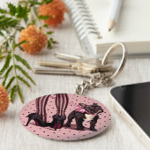 Attachée à mon Bouledogue Français キーホルダー (側面)