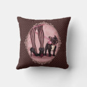 Attachée à mon Bouledogue Français クッション (裏面)