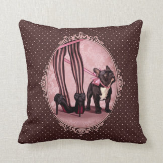 Attachée à mon Bouledogue Français クッション