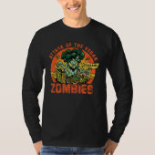 Attack of the Vegan Zombies Saying Tシャツ (正面)