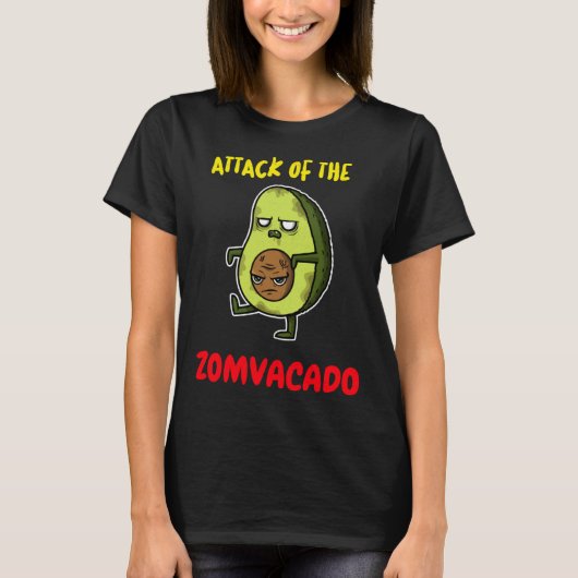 ATTACK OF THE ZOMVACADO u2013  AVACADO HALLOWEEN C Tシャツ (正面)