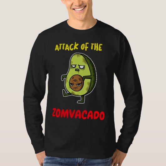 ATTACK OF THE ZOMVACADO u2013  AVACADO HALLOWEEN C Tシャツ (正面)