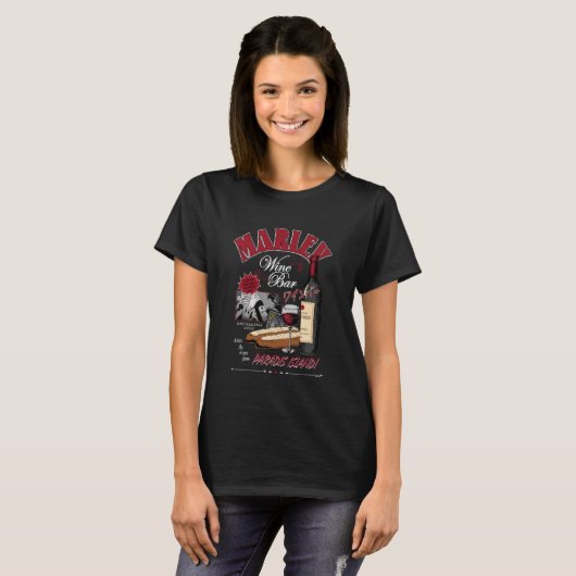 Attack on Titan Marley Wine Bar Paradis Island Ani Tシャツ (正面フル)