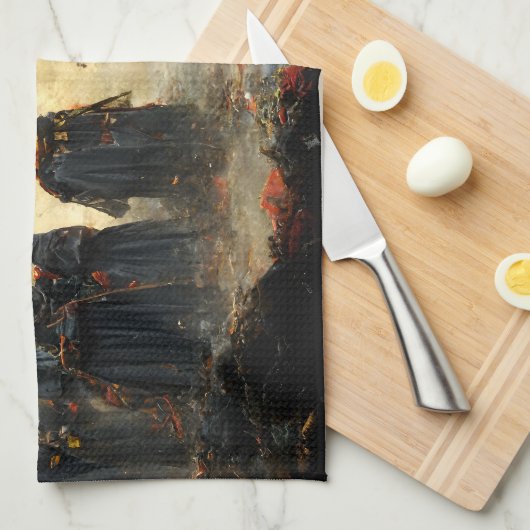 Attack the place キッチンタオル (四つ折り)