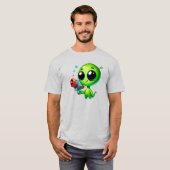 Attaque d'alien au pistolet à bulles. tシャツ (正面フル)