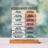Atteggiamento Vincente アクリルサイン (ニュートラル)