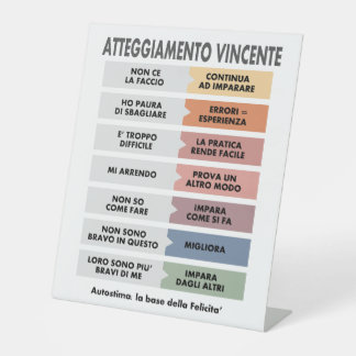 Atteggiamento Vincente 台座サイン