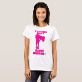 attend quoi saute mouton citation fille sexy tシャツ (正面フル)