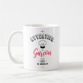 Attention ce garcon est le roi du barbecue コーヒーマグカップ (左)