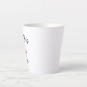 Attention ce papy est un bricoleur de genie カフェラテマグ (正面)