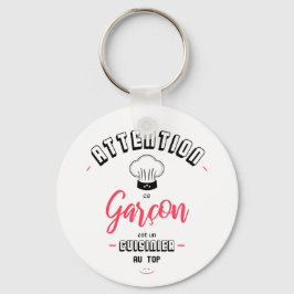 Attention cuisinier au top キーホルダー