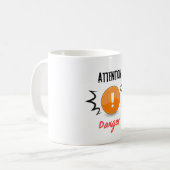 attention danger  コーヒーマグカップ (正面左)