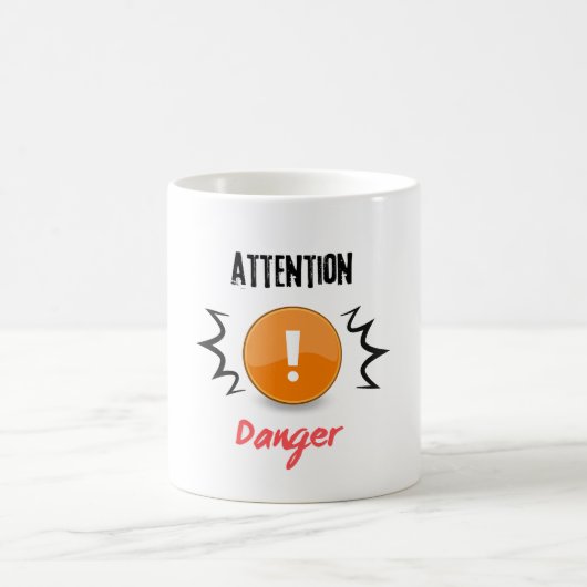 attention danger  コーヒーマグカップ (中央)
