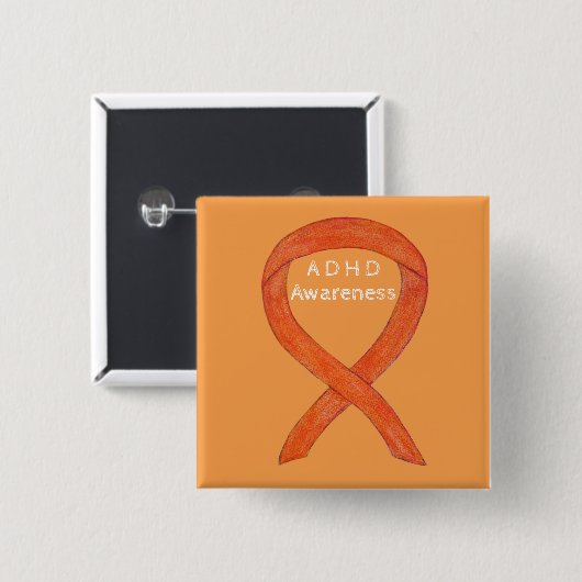 Attention Deficit Hyperactivity Disorder (ADHD)Pin 缶バッジ (正面&裏面)