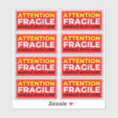 Attention Fragile Stickers (Handle with Care) シール (シート)