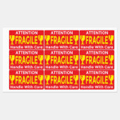 Attention Fragile Stickers – Handle With Care Ship ラベル (シート)