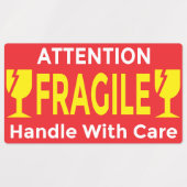 Attention Fragile Stickers – Handle With Care Ship ラベル (デザイン1)