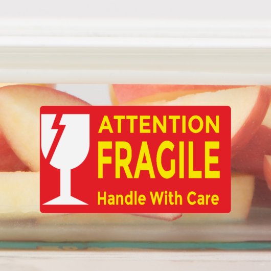 Attention Fragile Stickers – Handle With Care Ship ラベル (貼付)