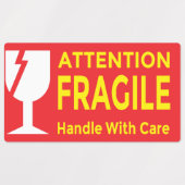 Attention Fragile Stickers – Handle With Care Ship ラベル (デザイン2)