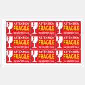Attention Fragile Stickers – Handle With Care Ship ラベル (シート)