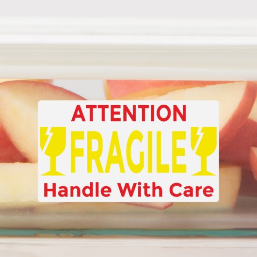 Attention Fragile Stickers – Handle With Care Ship ラベル (貼付)