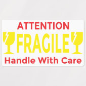 Attention Fragile Stickers – Handle With Care Ship ラベル (デザイン1)