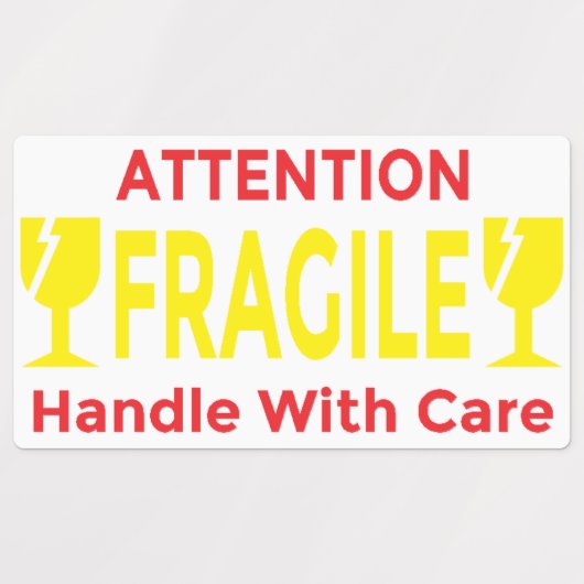 Attention Fragile Stickers – Handle With Care Ship ラベル (デザイン1)