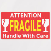 Attention Fragile Stickers – Handle With Care Ship ラベル (デザイン1)