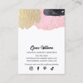 Attention-Grabbing Jewelry & Earring Display Card 名刺 (裏面)