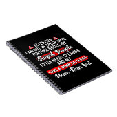 Attention Im Out Of Order Sarcastic Funny Gift ノートブック (右側)