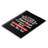 Attention Im Out Of Order Sarcastic Funny Gift ノートブック (左側)