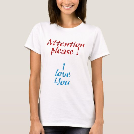 Attention please tシャツ (正面)
