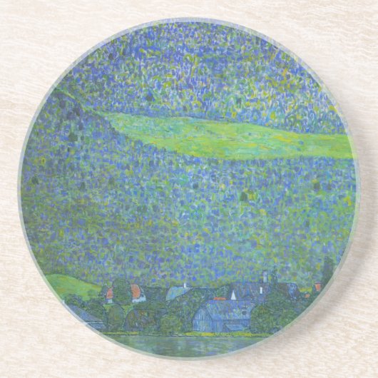 AtterseeでUnterachクリムト、ヴィンテージアールヌーボー コースター (正面)