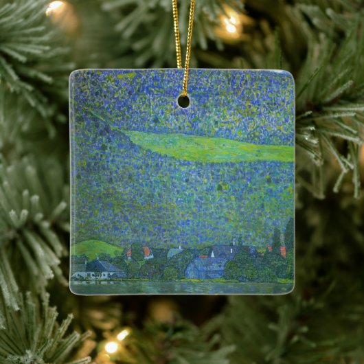 AtterseeでUnterachクリムト、ヴィンテージアールヌーボー セラミックオーナメント (ツリー)