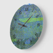 AtterseeでUnterachクリムト、ヴィンテージアールヌーボー ラージ壁時計 (傾斜)