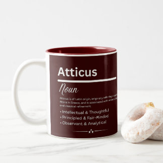 Atticus Personalized Name ツートーンマグカップ