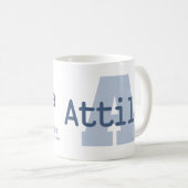 Attilaの名前はモノグラムA青を意味する コーヒーマグカップ (正面右)