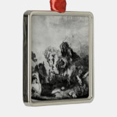 Attilaフン族および彼の大群 メタルオーナメント (右)