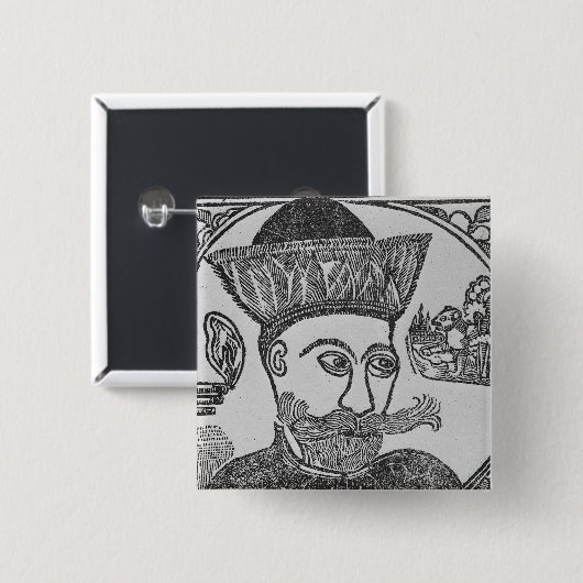 Attilaフン族 缶バッジ (正面&裏面)