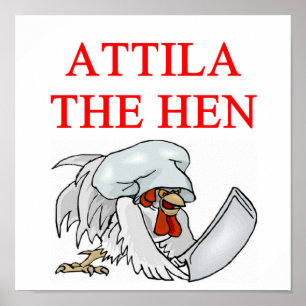 ATTILA雌鶏 ポスター