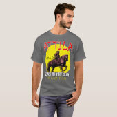 Attila "日曜日のフン族"旅行(人の暗闇) tシャツ (正面フル)