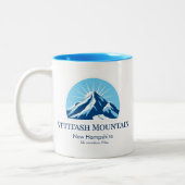 Attitash Mountai New Hampshire ski resort souvenir ツートーンマグカップ (左)