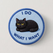 Attitude Cat 缶バッジ (正面)