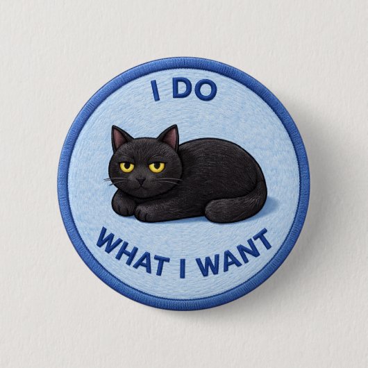 Attitude Cat 缶バッジ (正面)