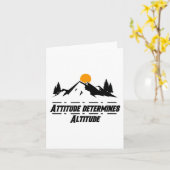 Attitude Determines Altitude, Motivation And Sitiv カード (黄色い花)